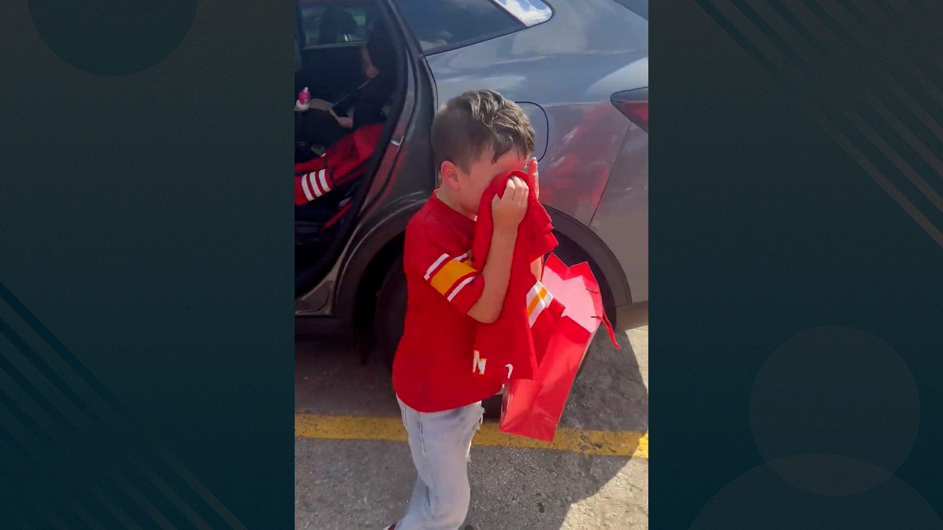 Watch this young Kansas City Chiefs fan get emotional over his early birthday gift