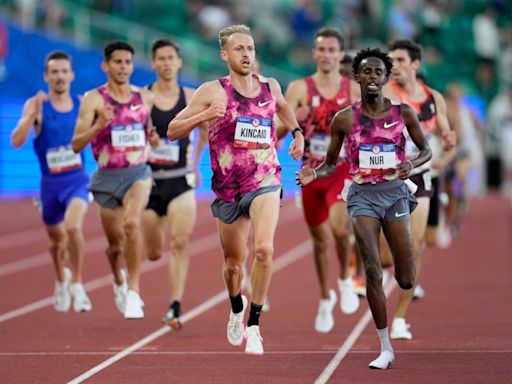 Woody Kincaid, Cole Hocker show off their finishing kicks to win 5,000 heats at Olympic trials