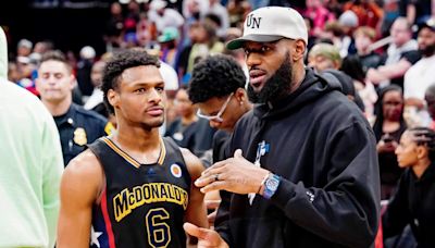 LeBron, son Bronny could be first father-son duo on NBA court soon