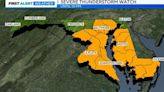 Maryland Weather: Severe thunderstorm watch until 10 pm