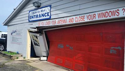 Rocket Car Wash closes after car collides with building