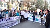 Caos por marchas en centro paceño - El Diario - Bolivia