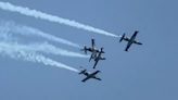 WATCH: Jets accidentally tap wings during Florida air show