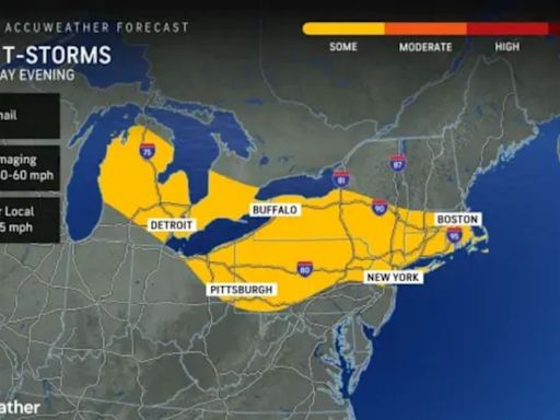 N.Y. weather forecast: Hail, thunderstorm potential this weekend