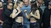 UFC 285 video: Valentina Shevchenko, Alexa Grasso shake hands in final pre-fight faceoff