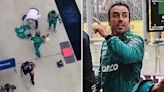 Watch furious Alonso throw jacket to ground in anger after Hungarian GP blunder