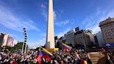 Venezolanos protestan en América y España para exigir la salida de Maduro del poder