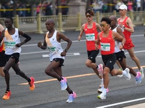 Beijing half-marathon winner stripped of medal after 3 African runners let the Chinese athlete overtake, video appears to show