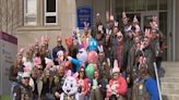 Motorcycle groups deliver stuffed bunnies to children at UPMC Western Psychiatric Hospital