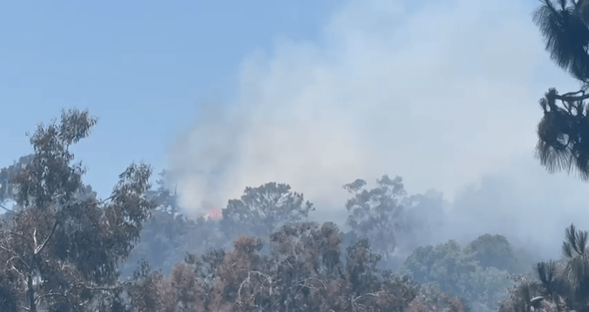 Firefighters respond again to fire near Del Mar Heights