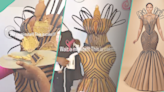 "Raw talent": Baker wows many with massive cake spurred by Osas Ighodaro's dress