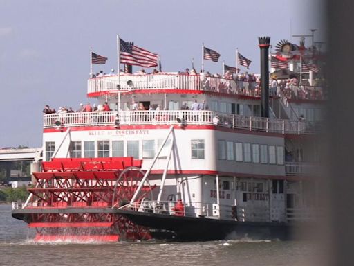 Belle of Cincinnati edges out Belle of Louisville to win the 2024 Great Steamboat Race