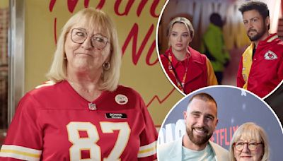 Travis Kelce’s mom Donna wears his No. 87 jersey in Hallmark’s ‘Holiday Touchdown: A Chiefs Love Story’