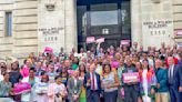 D.C. Leaders Raise Progress Pride Flag Over Wilson Building