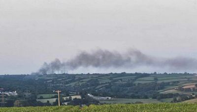 A38 near Ivybridge remains closed after tanker fire causes 'toxic smoke' to billow