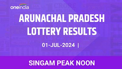 Arunachal Pradesh Lottery Singam Peak Noon Winners July 1 - Check Results!
