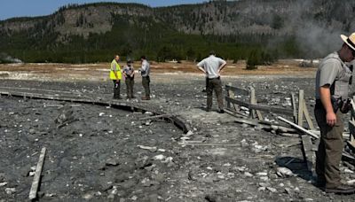 Hazards remain after Yellowstone explosion hurled rocks, debris