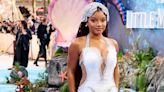 Halle Bailey Is a Vision in This Magnificent White Shell-Themed Gown