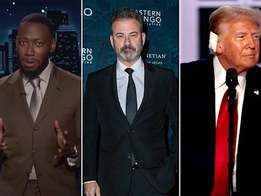 Lamorne Morris jokingly accuses Jimmy Kimmel of voting for Trump "Twice": "He's out campaigning with him now"