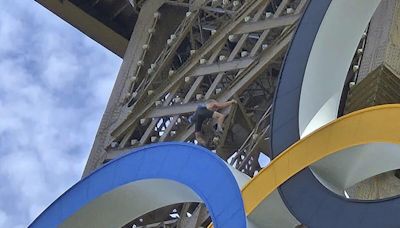 Police Arrest Man Climbing Eiffel Tower Hours Before Closing Ceremony