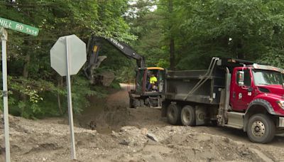 Crews work to rebuild roadways after powerful storms sweep through region