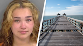 Woman accused of having sex on historic pier jumps into ocean in desperate attempt to lose cops