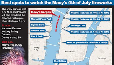 Where to watch 4th of July fireworks in NYC: Best views and bites