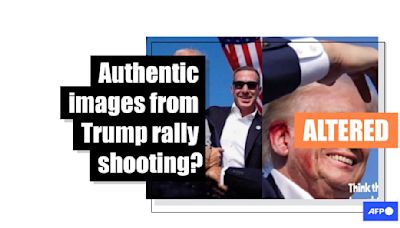 Photos of Trump, agents smiling amid assassination attempt are doctored