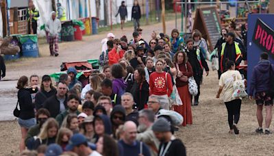 Glastonbury revellers face massive queues for the showers already