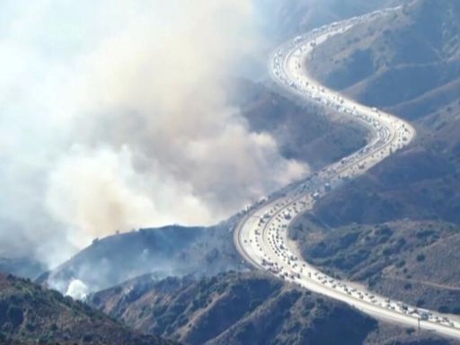 Multiple fires break out in L.A. County amid hot, dry conditions