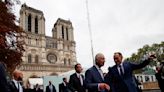 King Charles III makes a stop at the fire-damaged Notre Dame Cathedral on his state visit to France