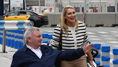 Eamonn Holmes, 64, and new girlfriend Katie Alexander, 42, seen at Spanish port ahead of holiday