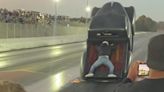 This Guy Rode In the Bed of a Drag Truck During a Pass. It Turned Into a Mess
