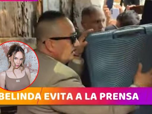 Belinda habría escapado en una maleta para evitar ser cuestionada de Nodal y Ánguela Aguilar