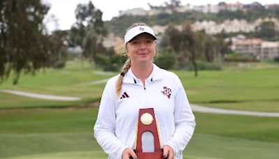 Adela Cernousek almost left Texas A&M before her career started. Now she’s an NCAA individual champion