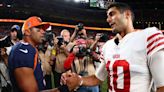 Jimmy Garoppolo smiles with ex-teammate, fails to take accountability for loss to Broncos