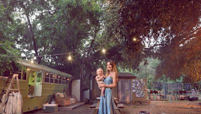 How a single mom turned a converted school bus into a dreamy live-work haven in Ojai