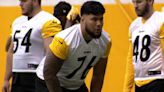 'Ready for the challenge': Troy Fautanu joins other rookies at Steelers minicamp