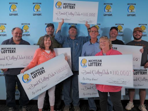 Waterford lottery club consisting of group of neighbors splits Fantasy 5 jackpot