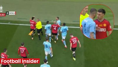 Man United fans: Kyle Walker 'bottled it' as Lisandro Martinez fight footage drops