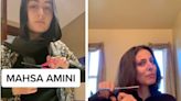 Muslim women are taking off their headscarves and cutting their hair on TikTok to protest Iran's hijab rules following the death of 22-year-old Mahsa Amini