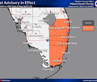 3 Florida heat records broken Thursday. More may fall over weekend. See the forecast