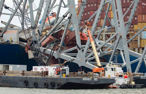 Controlled demolition planned at Baltimore bridge collapse site