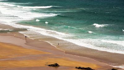 Remote paradise beach is only accessible on foot and at right time of day