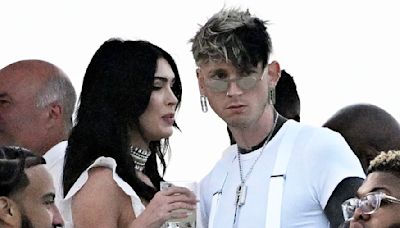 Megan Fox and Machine Gun Kelly serve couple's style at white party