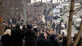 Thousands gather for Navalny’s funeral in Moscow despite threat of arrest