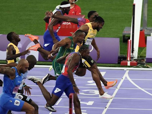 Las increíbles imágenes en la meta de los 100m del triunfo de Noah Lyles