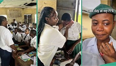 "We had a sweet bond": Students in tears as corps member completes service