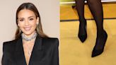 Jessica Alba Favors the Classics in Black Pumps at Swarovski’s ‘Masters of Light – From Vienna to Milan’ Exhibition During ...