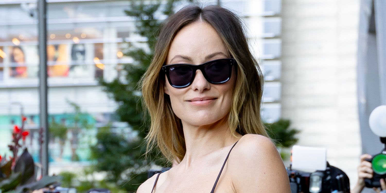 Olivia Wilde Dons Sheer Black Lace in Her Take on the Latest Naked Dress Trend